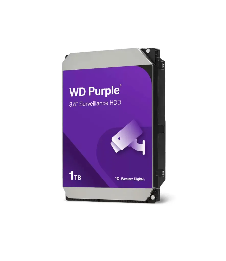 هارد ديسك WD Purple WD10PURZ سعة 1TB، مخصص للمراقبة، SATA 6 Gb/s